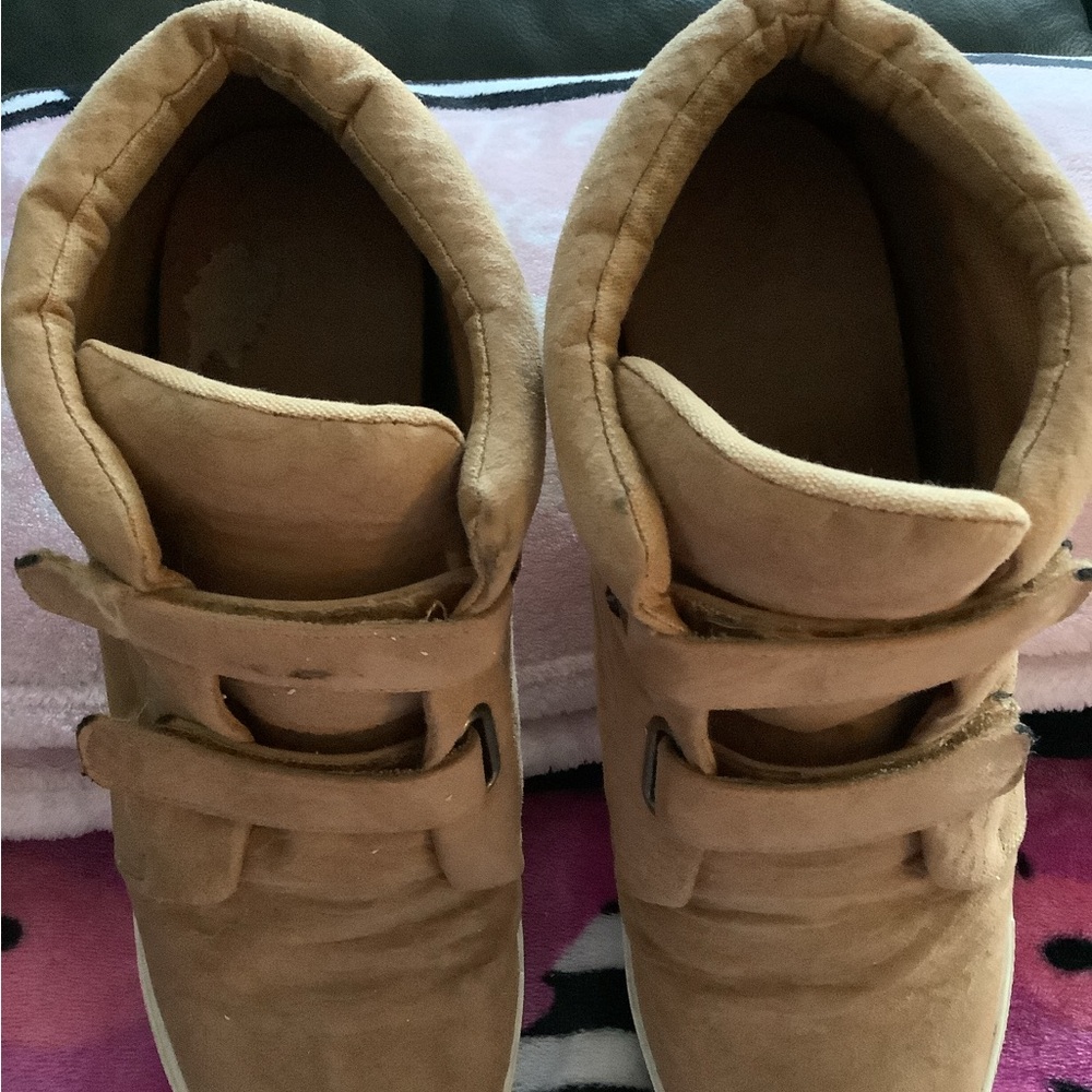 LOWEST🌺 Coconuts by Matisse Sz9.5 Camel GENUINE SUEDE UPPERS High Top Sneakers - Picture 7 of 14
